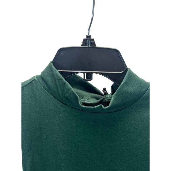 Silver Jeans Co. Sleeveless Mock Neck Green Knit Top Size M Casual Office - Picture 2 of 9